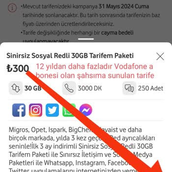 Vodafone'un "Size Özel", "İndirimli" Tarifeleri!