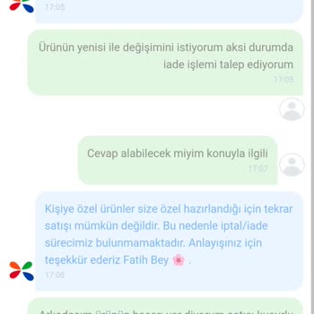 ÇiçekSepeti İade Olmayan Ürün Saçmalığı