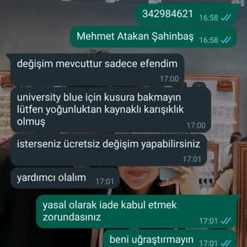 Sneakersonline.tr İade Talep Ediyorum