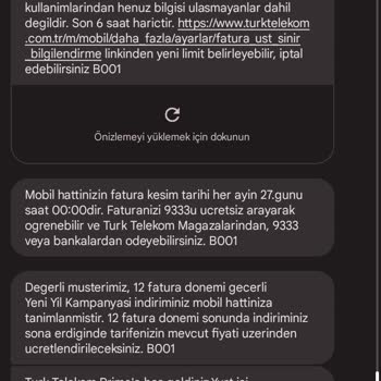 Türk Telekom Mobil Faturadan Uzak Durulmalı