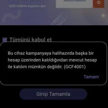 Samsung Telefon Galaxy Store 90 TL'lik Kuponu Alamıyorum