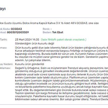Trendyol Express Trendyol Satıcı Paneli Mağduriyet