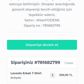 Fodens&Wear (wear.fodens) Shopier Üzerinden Satış Yapan