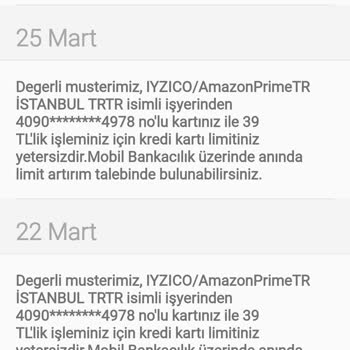 Iyzico/Amazon Prime Usulsüz Para Çekimi