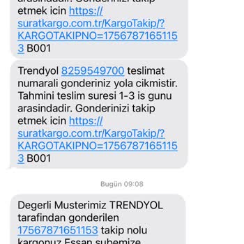 Sürat Kargo Tarafından Teslim Edilmeyen Ürün
