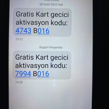 Gratis Bilgim Dahilinde Olmayan Mesaj
