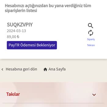 Takishop Sipariş İptali