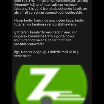 ZipCar Yapmadığım Hasarın Fiyatını Bana Faturalandırmaları