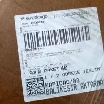 Sürat Kargo Ürün Teslimi Yapılmadı
