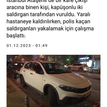 Zip Car Aracına Suikast Ve Zip Car Terbiyesizliği