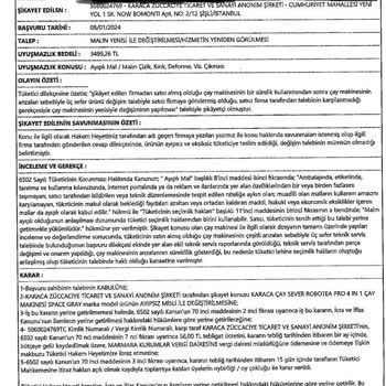 Karaca Züccaciye Ticaret Ve Sanayi Aş Hakem Heyeti Kararını Tanımıyor!