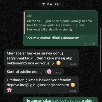 Huriş Butik Ürünüm 18 Gündür Teslim Edilmedi, Yanıt Alamıyorum