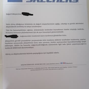 Skechers Ayakkabı Ürünün Arkasında Durmuyor