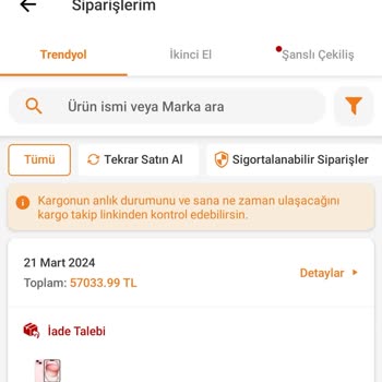 Trendyol Kaybolan Ürünümü Tekrar Alamıyorum Çünkü Kampanya Bitti