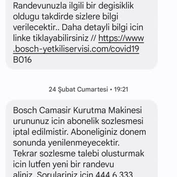 Bosch Ücret İadesini 1 Aydır Yatırmadı