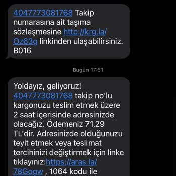 Aras Kargo Benim Adıma İzinsiz Habersiz Kargo Yolluyor