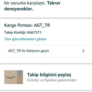 Amazon Diğer Gün Teslimat Olmaması