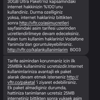 Vodafone Boş Yere Aşım Yaptı