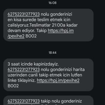 hepsiJET Kargom Teslim Edilmediği Halde Teslim Edildi Mesajı Geldi