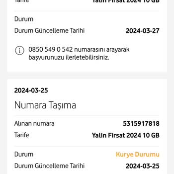 Vodafone Hat Taşıma Sorunu