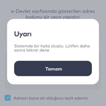 İstanbulkart Uygulaması Hesap Onaylama Hatası