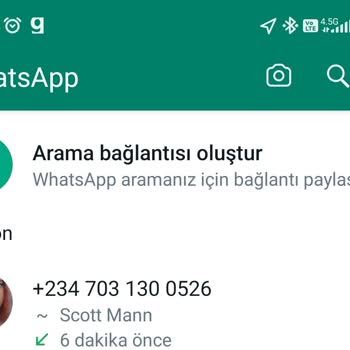 WhatsApp Yurt Dışı Arama