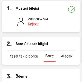 Vodafone Fatura Ödeme Yapamıyorum.