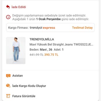 Trendyolmilla Kusurlu Ürün Değişimi Talebini Onaylamamaları