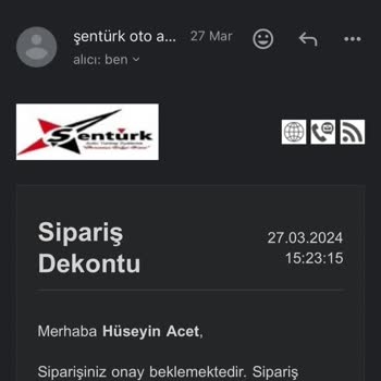 Şentürk Oto Aksesuar (İstanbul) 2 Adet Ürün Almamam Rağmen Onaylamıyor