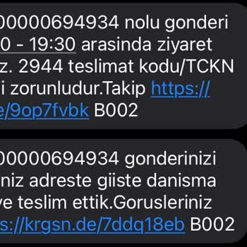Kargomsende Paketim Teslim Edilmedi