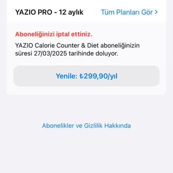 Yazıo Diyet Programı Para İadesi