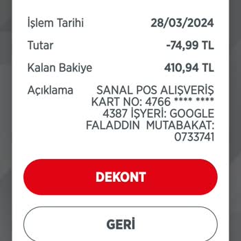 Faladdin Çift Ödeme Sorunu Ve Abonelik Görünmüyor