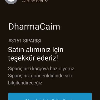 DharmaCaim 18.01.2024 Tarihli Siparişim Tarafıma Ulaşmadı.