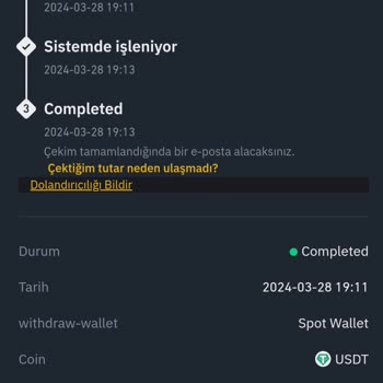 Binance Transfer Yapılmadı Muhatabım Yok!
