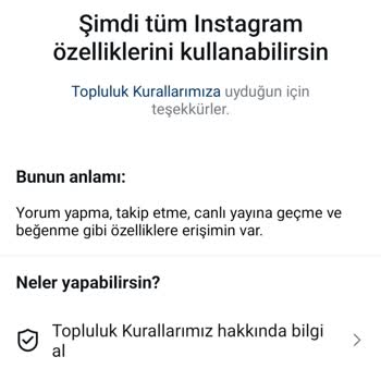 Instagram Topluluk Kuralları Diye Haksız Yere Yorum Engeli Yapıyor