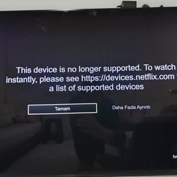 Samsung UEF8000 Modelimde Netflix Desteği Kesildi: Güncelleme Talebi