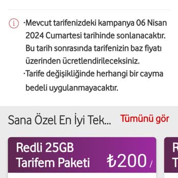 Vodafone Taahhüt Yenileme Ücretleri Çok Pahalı