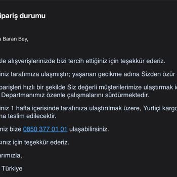 Spigen Ön Sipariş Sorunu