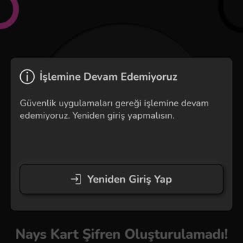Nays Mobil Uygulamaya Giriş Yapamıyorum