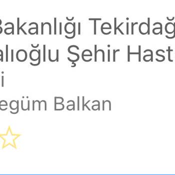 Tekirdağ Dr. İsmail Fehmi Cumalıoğlu Şehir Hastanesi Tekirdağ'da Doktorun Uygunsuz Tavırları