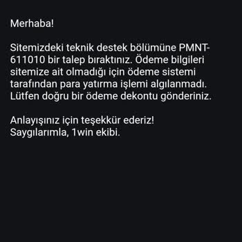 1win Para Yatırma İşlemi