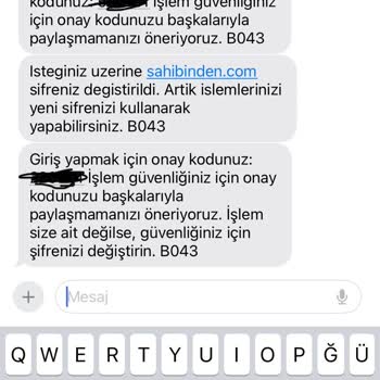 Sahibinden.com Bilgim Dışında Şifre Değişikliği