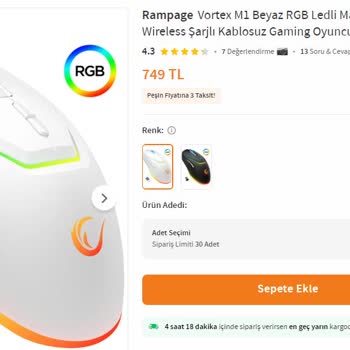 Rampage Vortex M1 Driver Ve Genel Şikayet