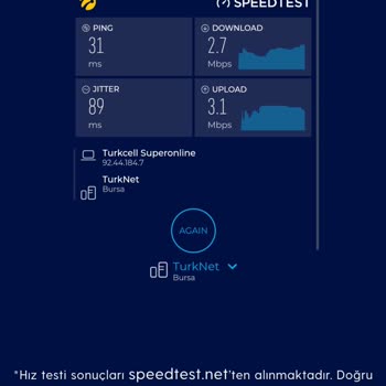 Turkcell Superonline İnternet Hızı
