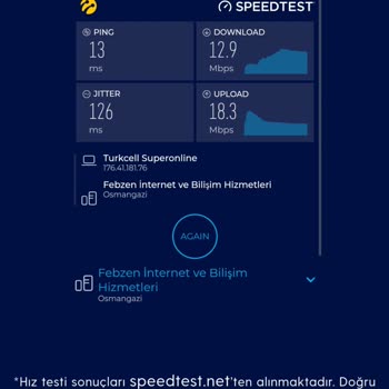 Turkcell Superonline İnternet Hızı