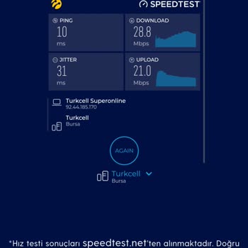 Turkcell Superonline İnternet Hızı