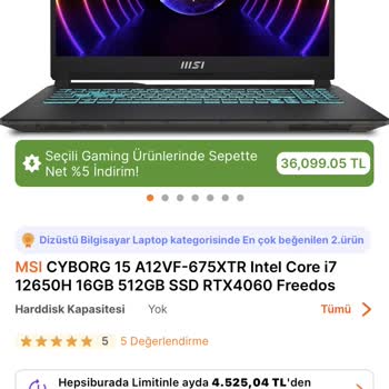 Hepsiburada.com Fiyatı Düşen Ürünün Fiyat Farkının İadesini İstiyorum!
