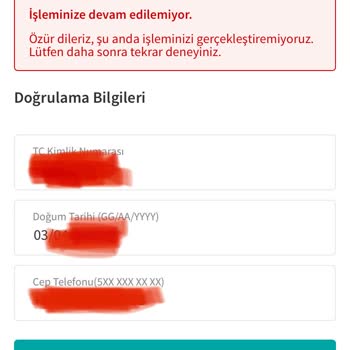Garanti BBVA Mobilden Müşteri Olamıyorum!