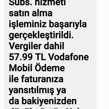 Vodafone İznim Olmadan Google Subs Satın Alınmıştır