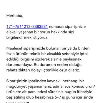 Amazon Olmayan Ürünün Satılması